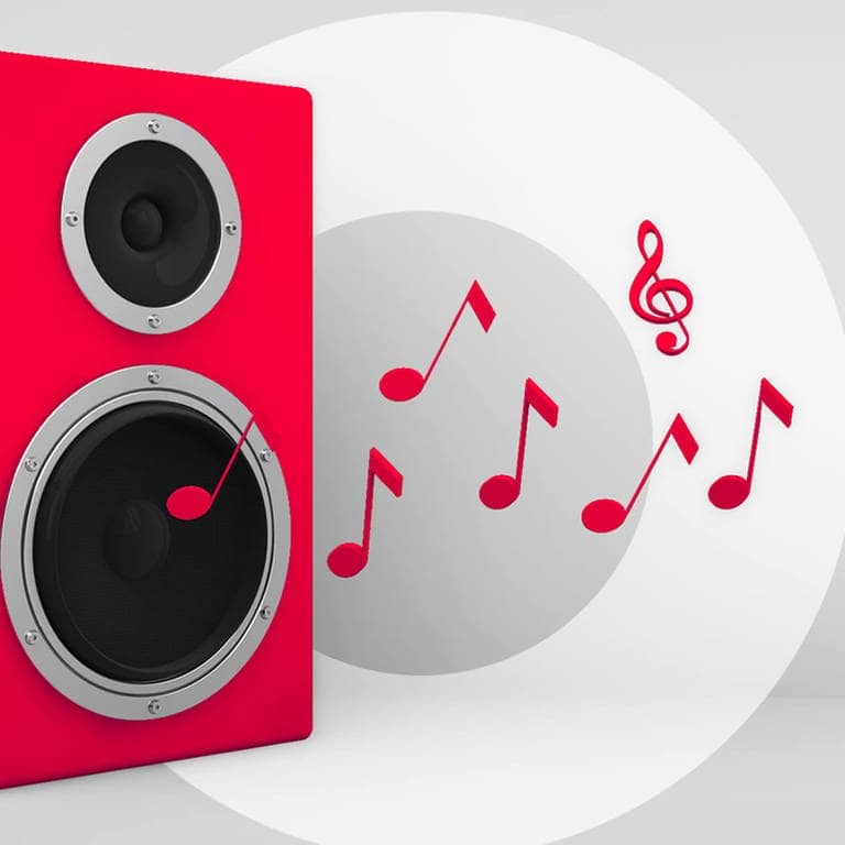 Lautsprecher geben Musik wieder (Foto: Adobe Stock, 32-pixels)