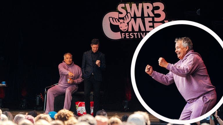 Wirby und Zeus bei ihrer Show beim SWR3 Comedy Festival 2024 in Bad Dürkheim
