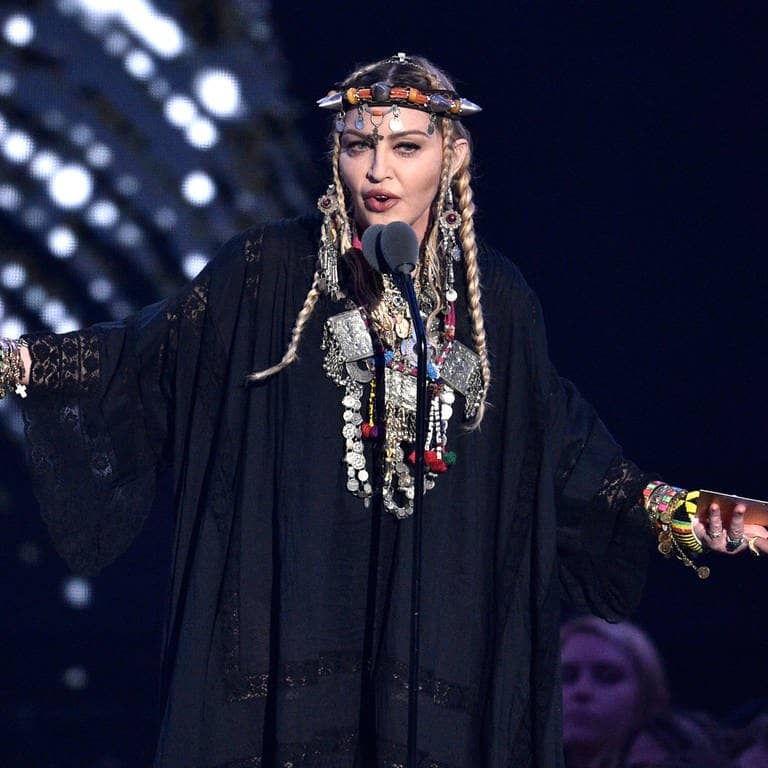 US-Sängerin Madonna bei einem Konzert in New York