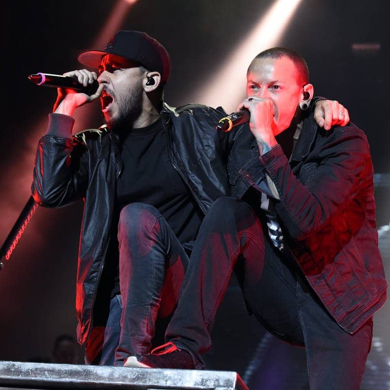 Linkin Park beim FM4 Frequency Festival 2015: Rapper Mike Shinoda und Sänger Chester Bennington
