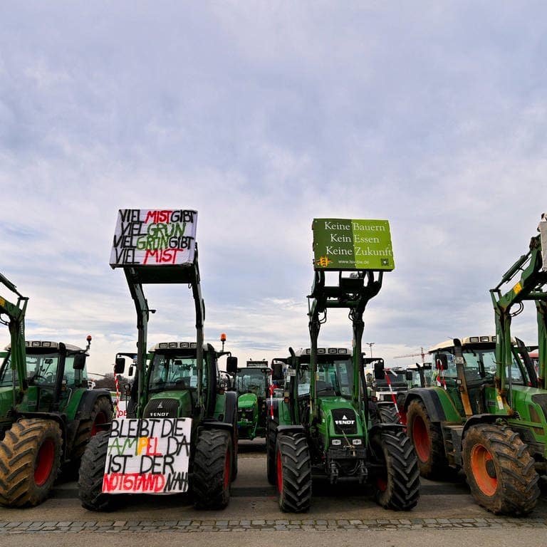 Bauernprotest Stuttgart am Cannstatter Wasen