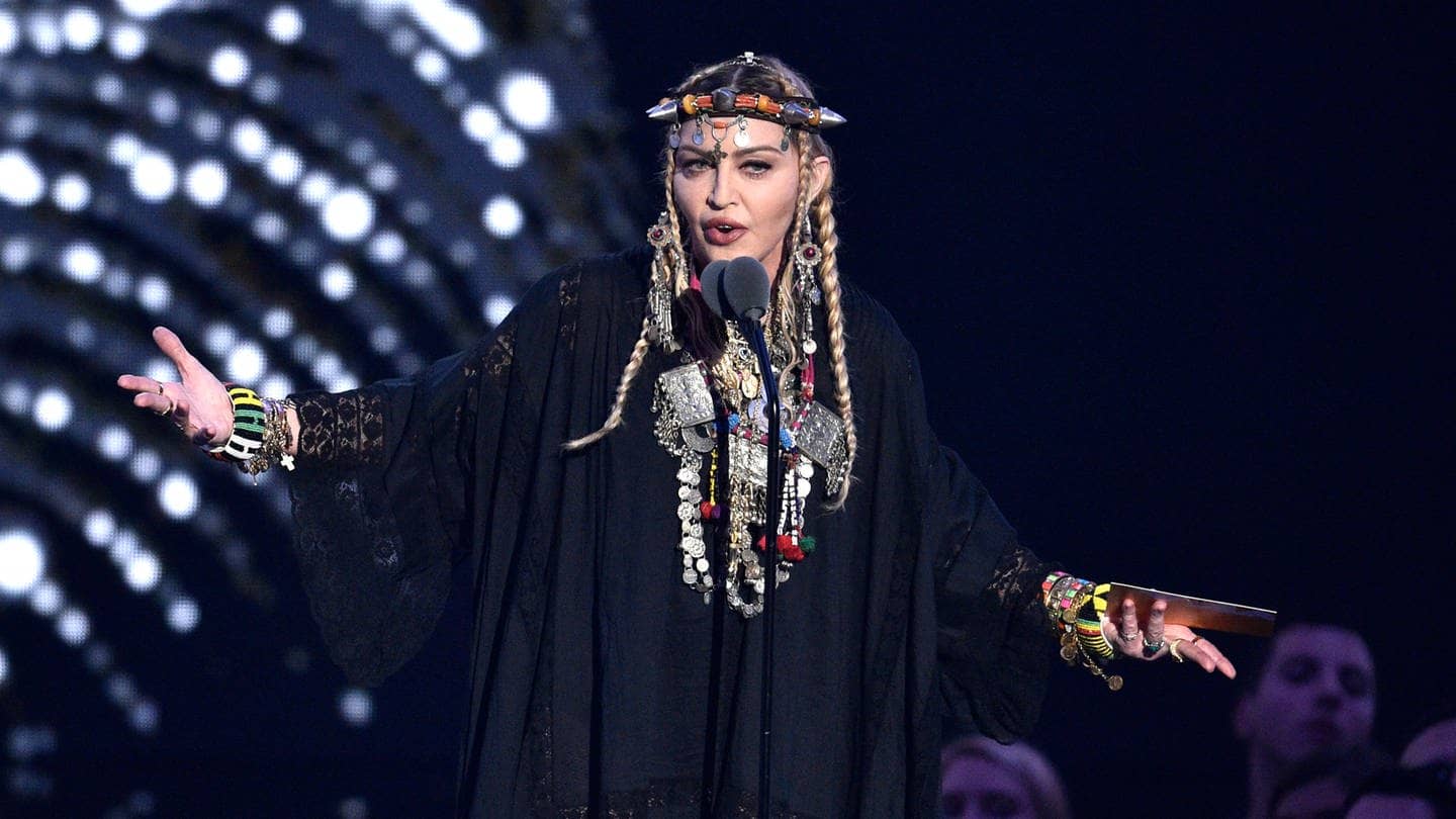 US-Sängerin Madonna bei einem Konzert in New York