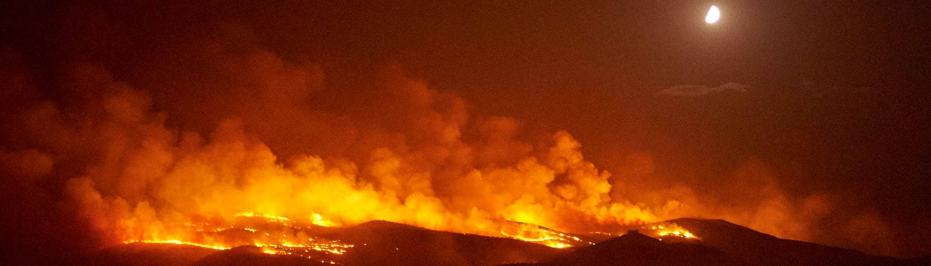 In der Region Velestino um die Stadt Volos in Magnesia brennen Wälder.