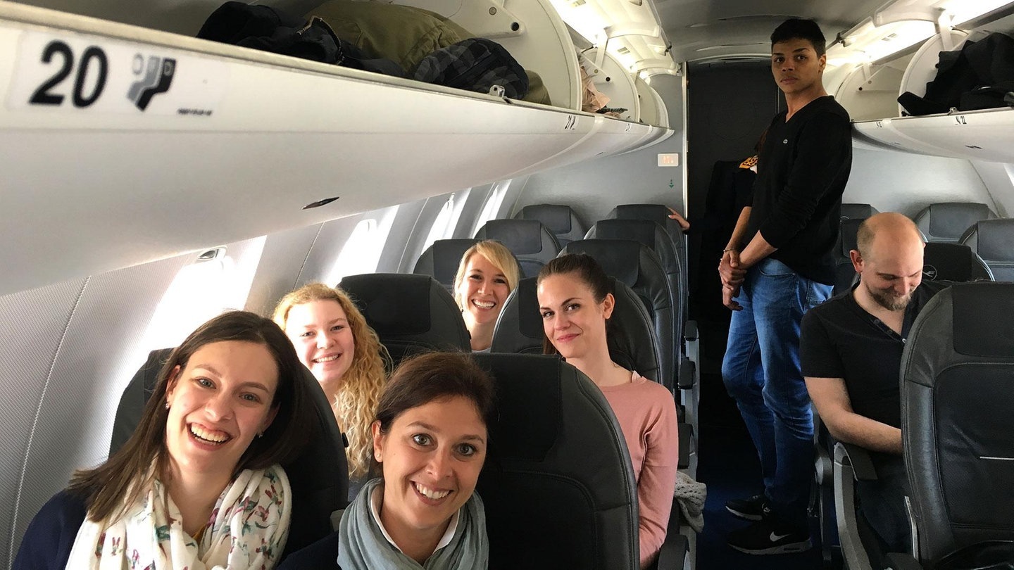 Foto: SWR3 Teilnehmer im Flieger (Foto: SWR3)