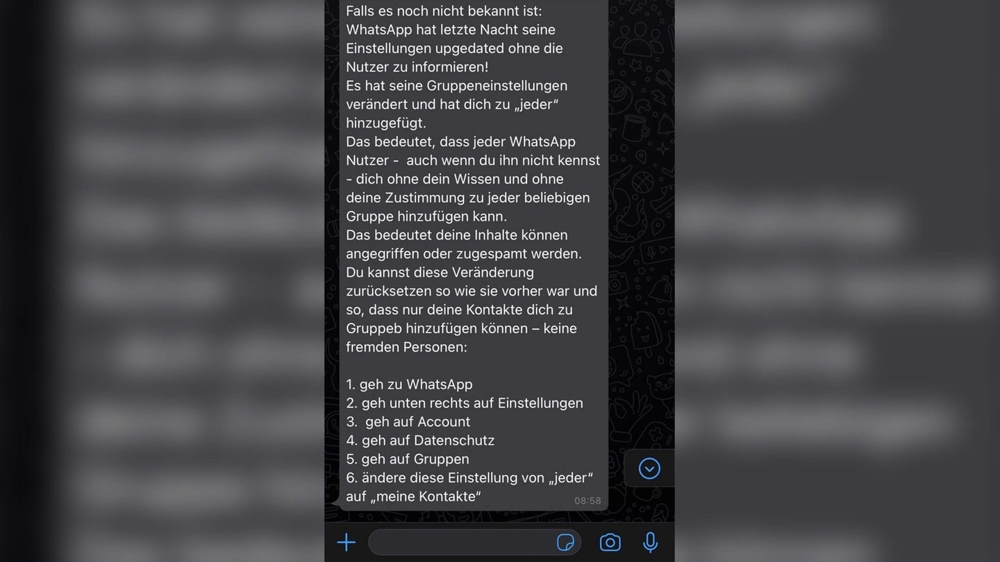 Fragen whatsapp status kettenbrief WhatsApp Kettenbrief