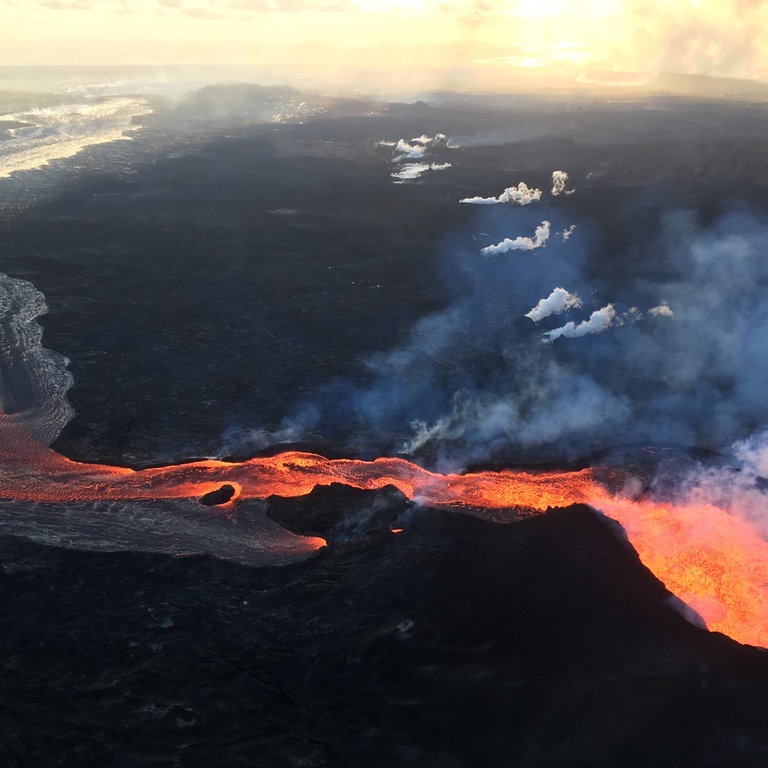 Lava des Vulkans Kilauea (Foto: dpa Bildfunk, picture alliance/dpa/ZUMA Wire | Usgs)