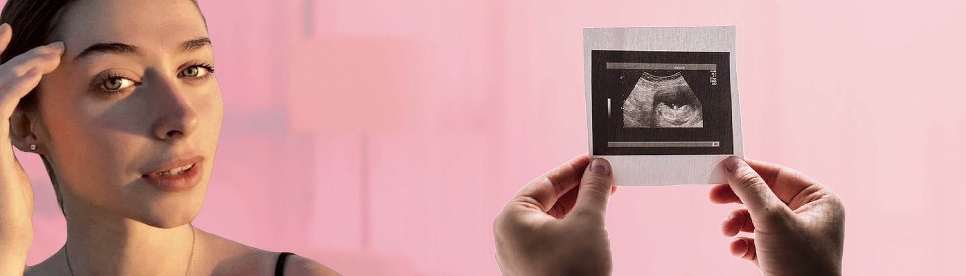 Celine und ein Ultraschallbild (Foto: SWR3,  IMAGO / Cavan Images|Adobe Stock / bunditinay| Privat)