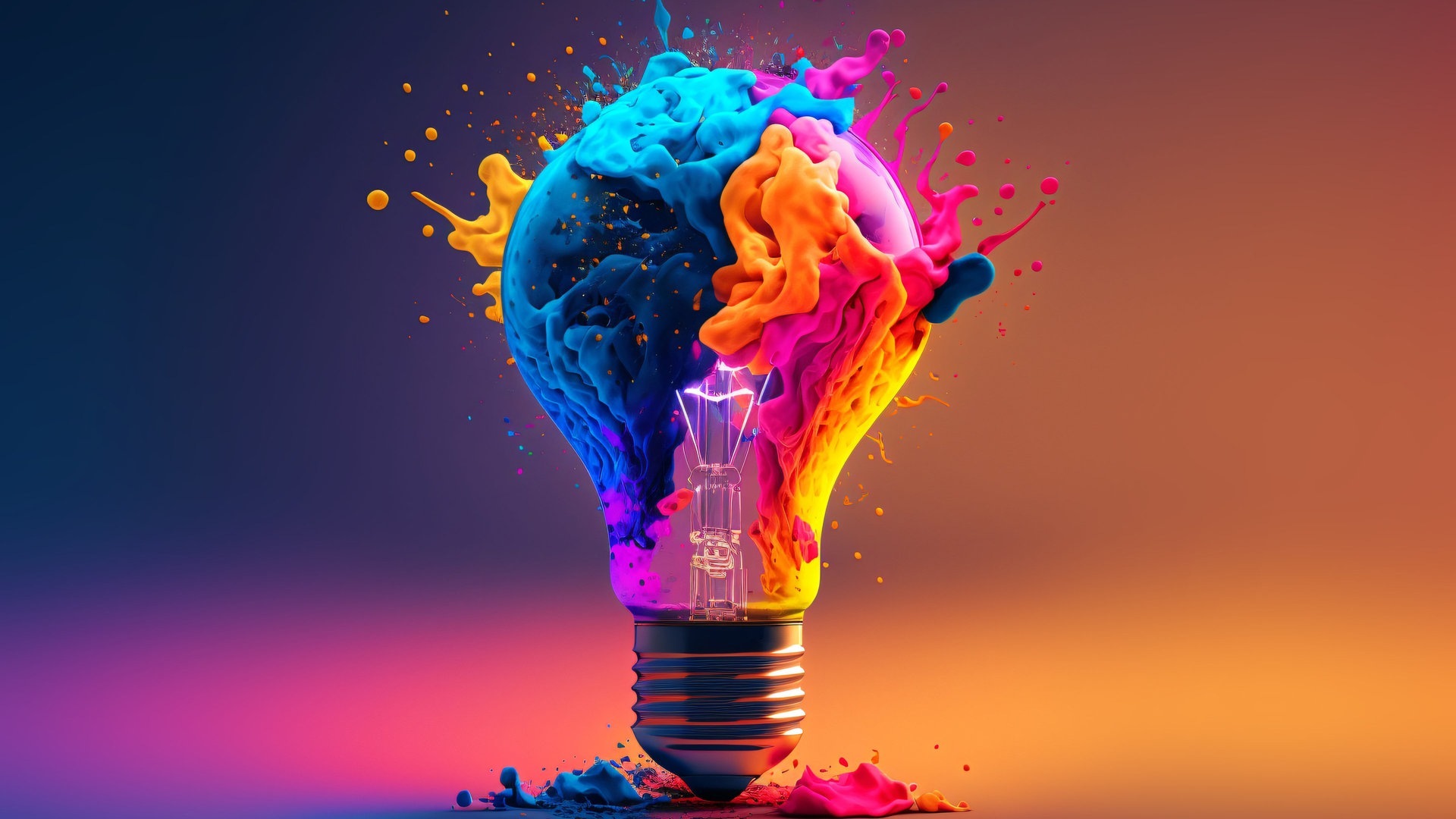 Eine Glühbirne in 3D-Optik ist in verschiedene Farben getaucht (Foto: Adobe Stock, CROCOTHERY | Adobe Stock)