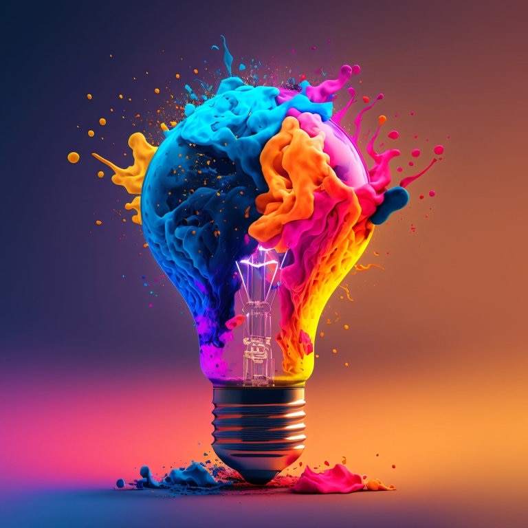 Eine Glühbirne in 3D-Optik ist in verschiedene Farben getaucht (Foto: Adobe Stock, CROCOTHERY | Adobe Stock)