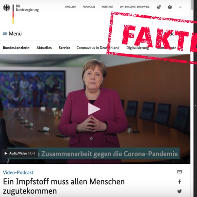 Youtube-Video Impfzwang von Bundeskabinett beschlossen OFFIZIELLE QUELLE (Foto: Screenshot Youtube)