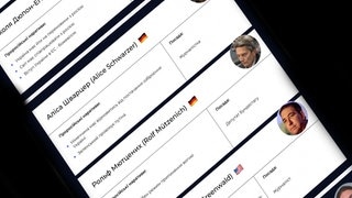 Screenshot der vermeintlichen „Terrorliste“ der Ukraine, auf der auch der deutsche SPD-Politiker Rolf Mützenich zu finden ist.