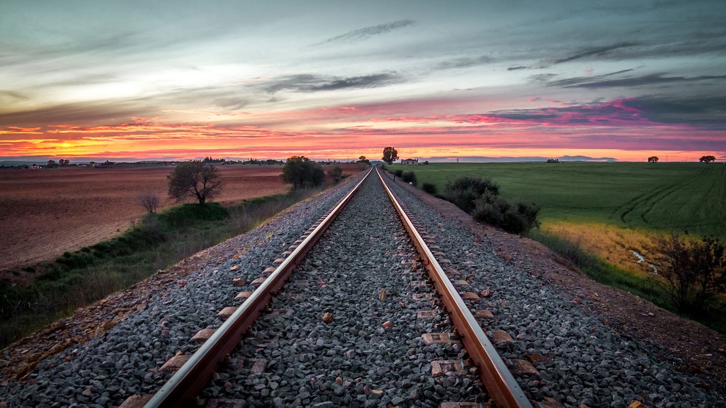 Zuggleis auf dem Land  (Foto: AdobeStock / dunedem )