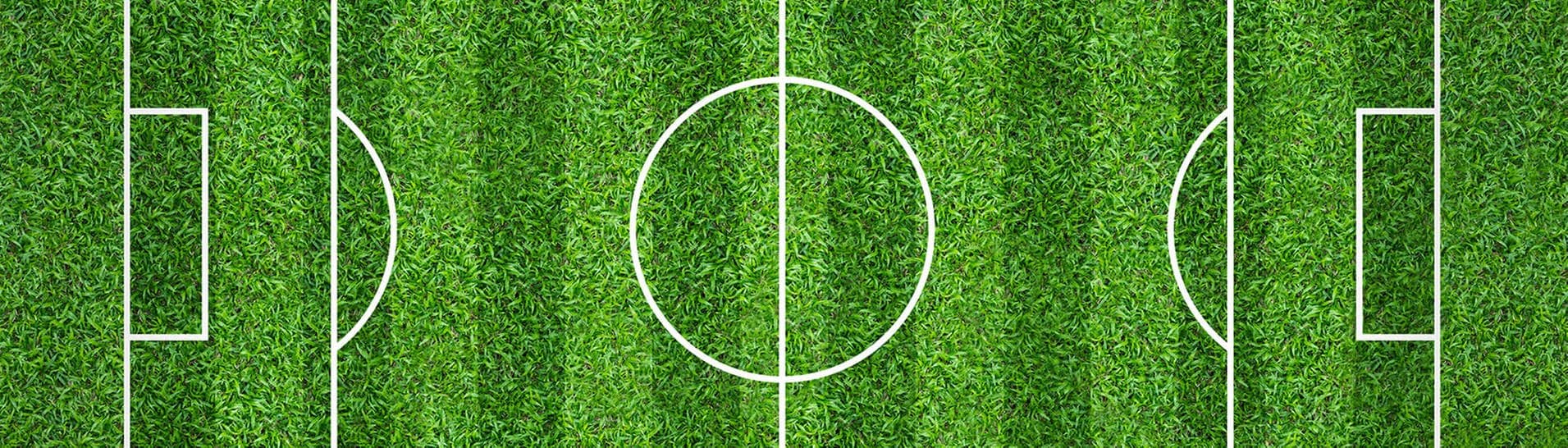 Fußballfeld mit Markierungen (Foto: Adobe Stock / praewpailin)