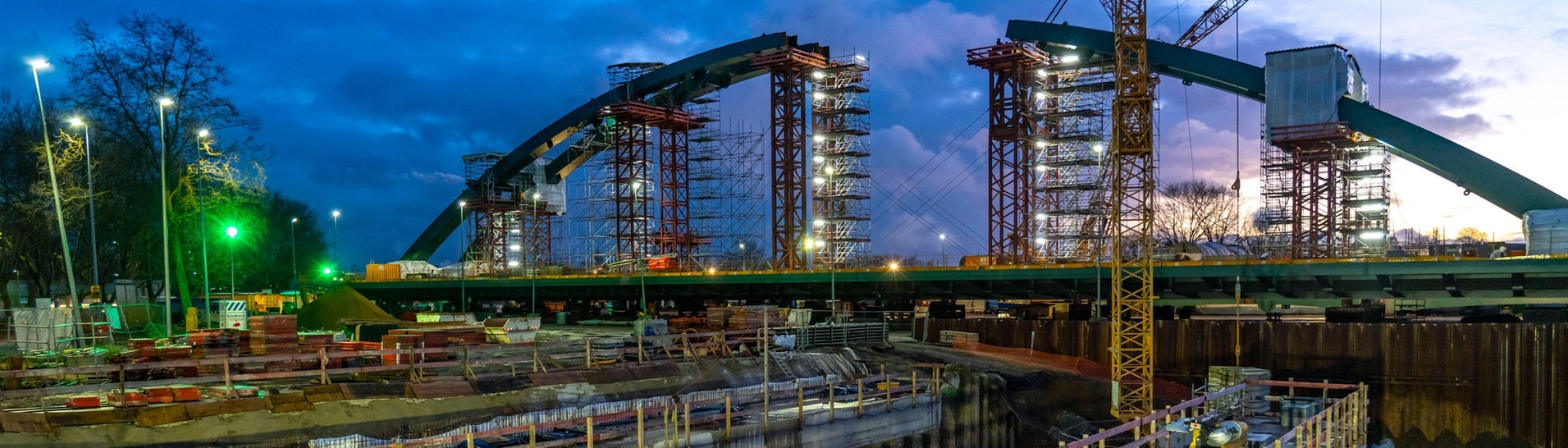 Baustelle Karl-Lehr-Brücke im Hafen Duisburg (Foto: IMAGO, Jochen Tack)