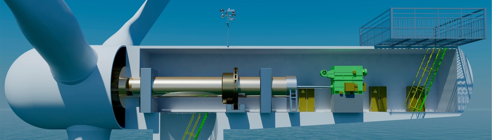 Schema Offshore Windkraftanlage (Foto: Adobe Stock/Roland Hulin)