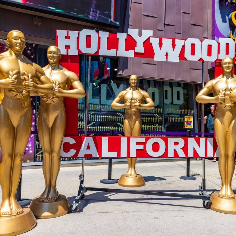 Oscar Statuen in Hollywood
