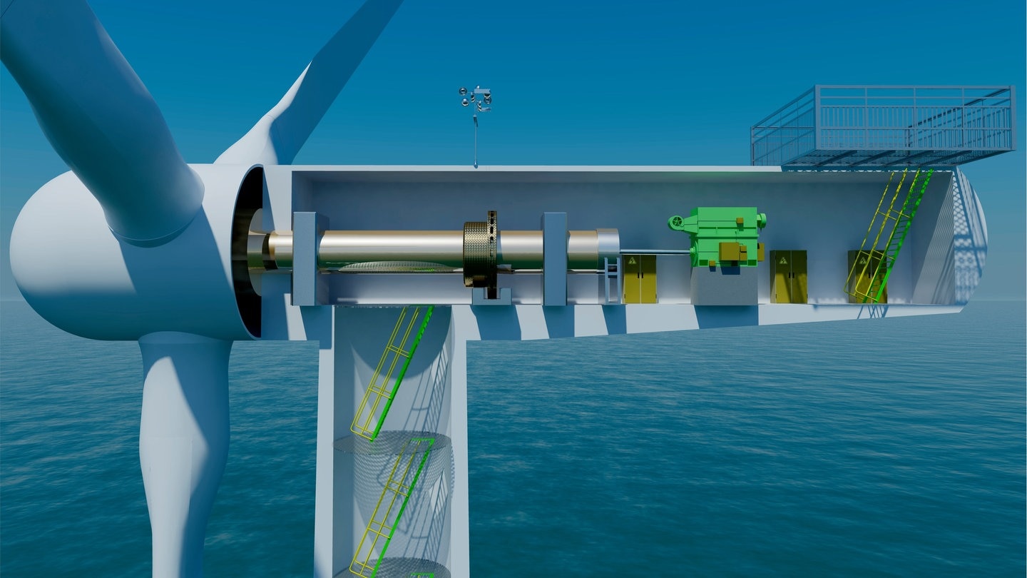 Schema Offshore Windkraftanlage (Foto: Adobe Stock/Roland Hulin)