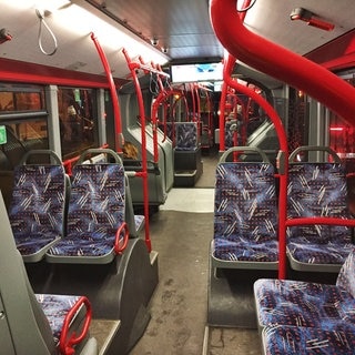 Linien-Bus von innen