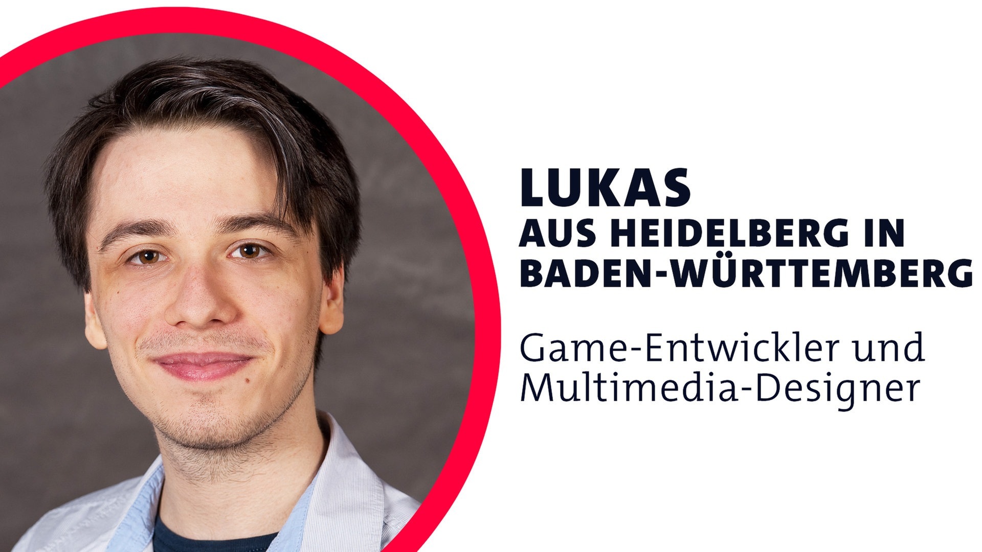 Foto: SWR3, Thomas Keller Lukas aus Heidelberg ist Game-Entwickler und Multimedia-Designer (Foto: SWR3, Thomas Keller)