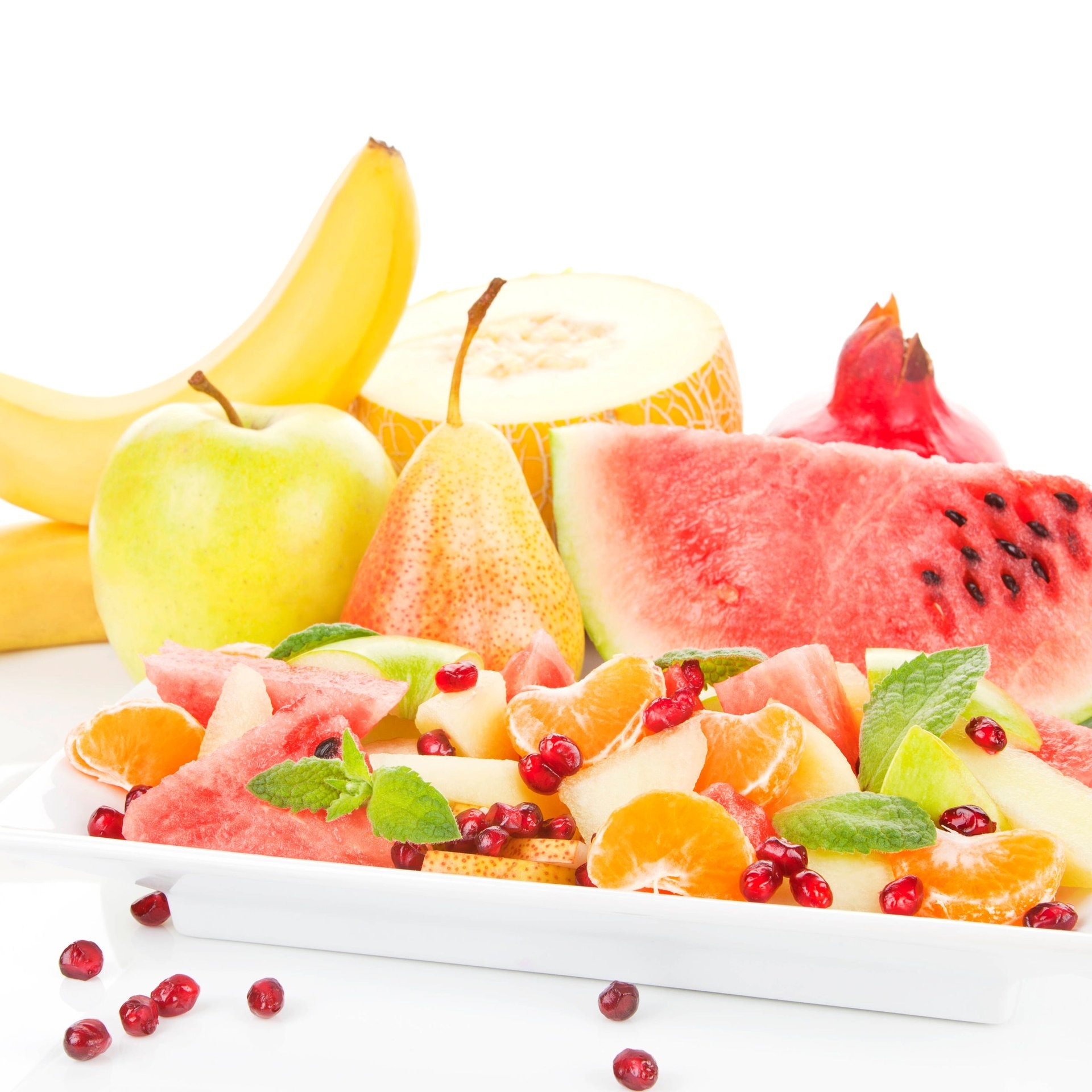 Unser Rezept für die guten Vorsätze: Granatapfel-Fruchtsalat (Foto: IMAGO, IMAGO / YAY Images)