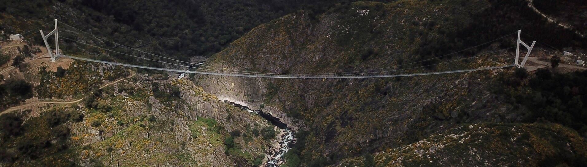 „516 Arouca“, die längste Fußgänger-Hängebrücke der Welt in Portugal (Foto: Reuters, REUTERS/Julio Torres)