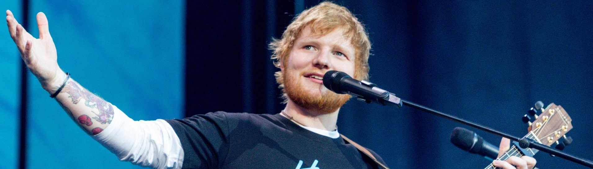 Der britische Singer-Songwriter Ed Sheeran gibt ein Konzert im Wanda Metropolitano Stadion. (Foto: dpa Bildfunk, picture alliance/dpa/Europa Press | Ricardo Rubio)