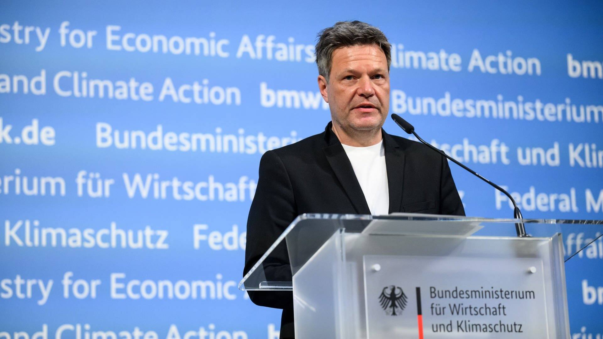 Bundeswirtschaftsminister Robert Habeck nach dem G7-Treffen. (Foto: dpa Bildfunk, picture alliance/dpa | Bernd von Jutrczenka)
