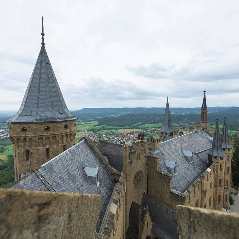 Die Burg Hohenzollern bei Hechingen (Foto: dpa Bildfunk, picture alliance/dpa | Silas Stein)