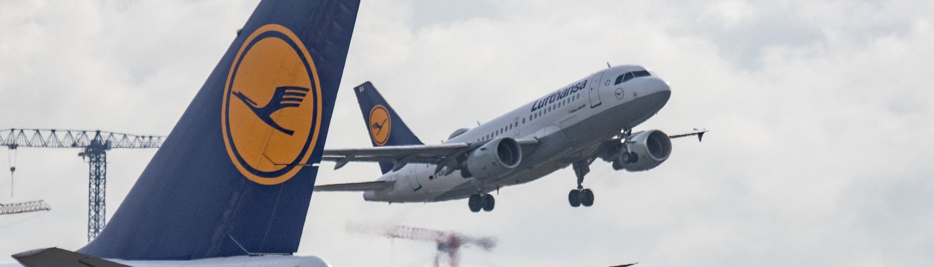 Eine Passagiermaschine der Lufthansa landet auf dem Flughafen Frankfurt. (Foto: dpa Bildfunk, picture alliance/dpa | Boris Roessler)