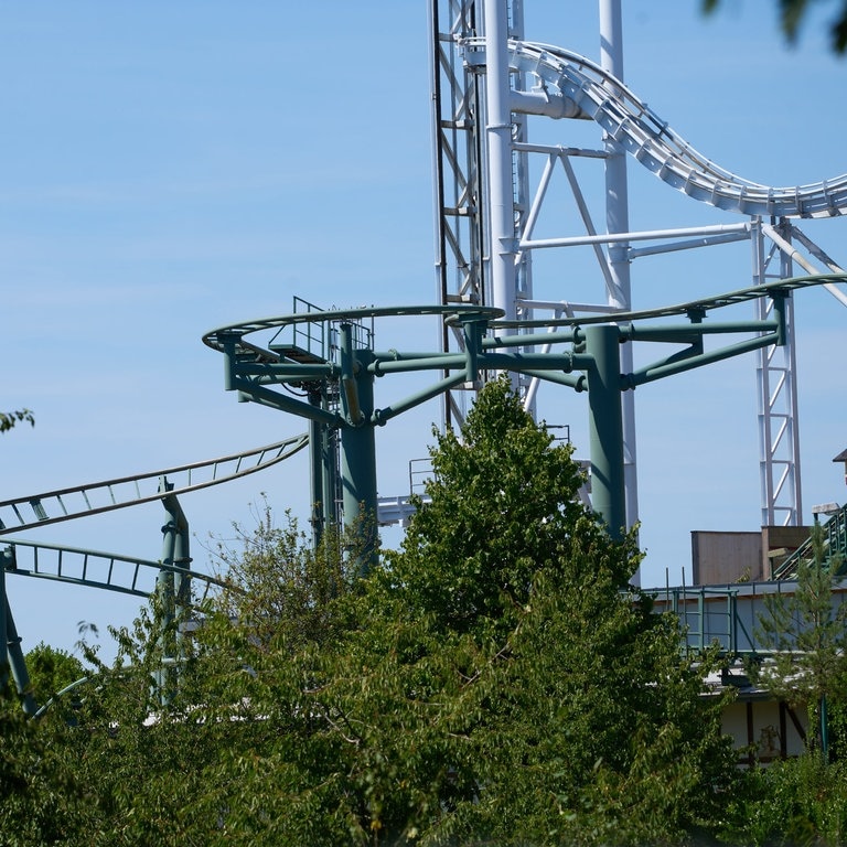 Aufnahme der Achterbahn im Wild- und Freizeitpark in Klotten.  (Foto: dpa Bildfunk, picture alliance/dpa | Thomas Frey)