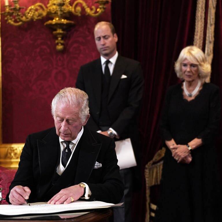 Ernennung von König Charles III. (Foto: dpa Bildfunk, picture alliance/dpa/PA Wire | Victoria Jones)