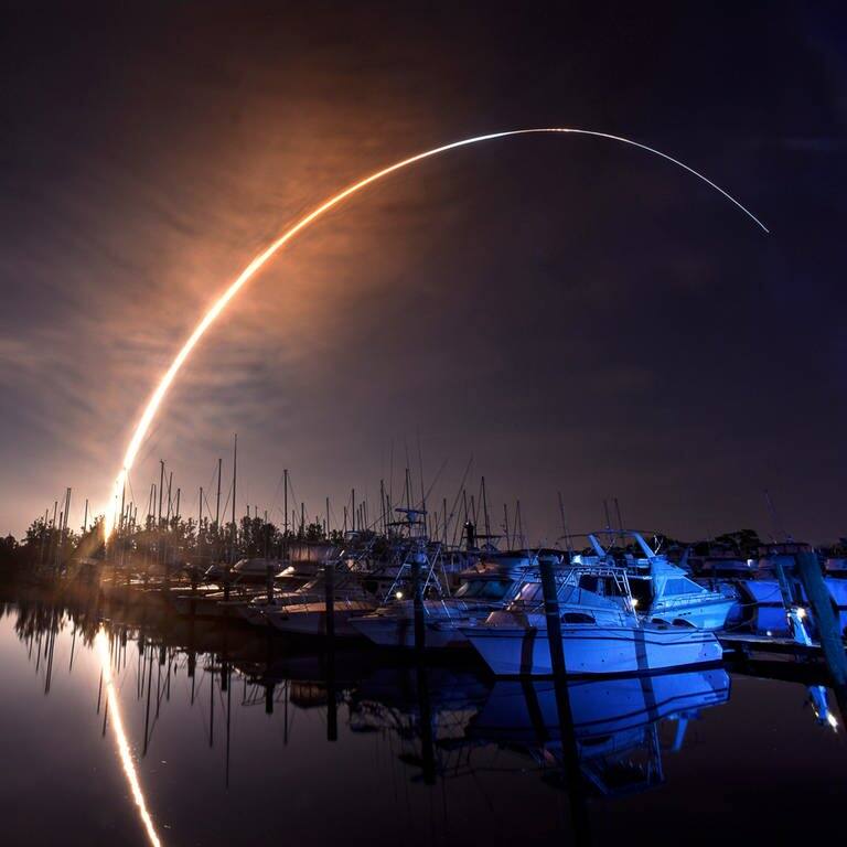 Die Artemis-1-Mission beim Start in Cape Canaveral (Foto: dpa Bildfunk, picture alliance/dpa/Florida Today/AP | Malcolm Denemark)