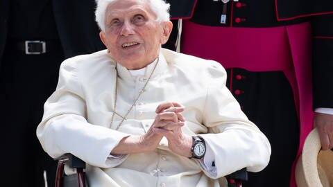 Der emeritierte Papst Benedikt XVI. (Foto: dpa Bildfunk, picture alliance/dpa/dpa-Pool | Sven Hoppe)
