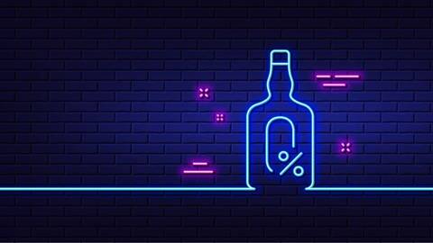 Neon-Leuchte alkoholfreie Flasche (Foto: AdobeStock | blankstock)