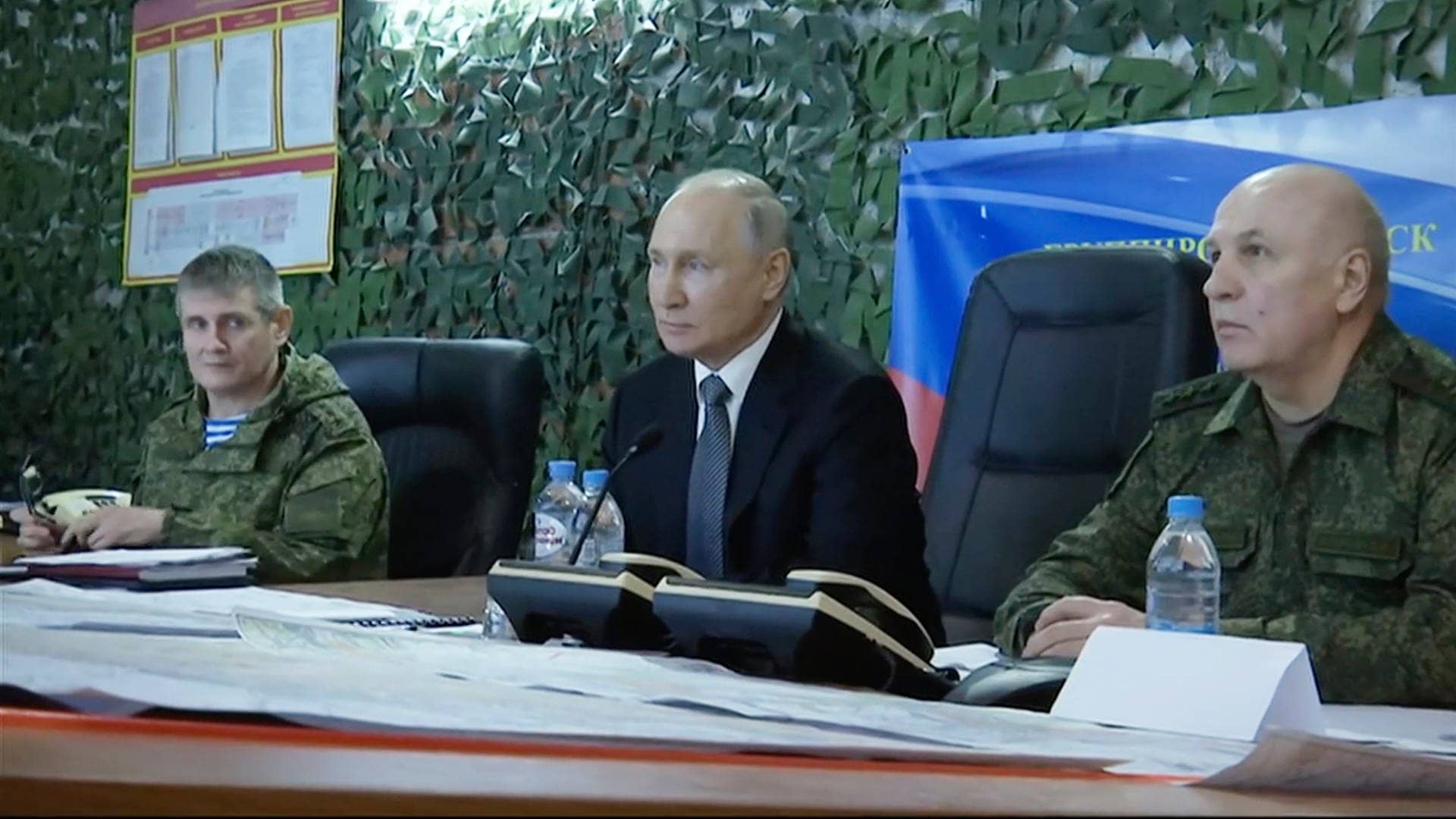 Russlands Präsident Putin bei einem Truppenbesuch in der Ukraine (Foto: dpa Bildfunk, picture alliance/dpa/Pool Sputnik Kremlin/AP | Uncredited)
