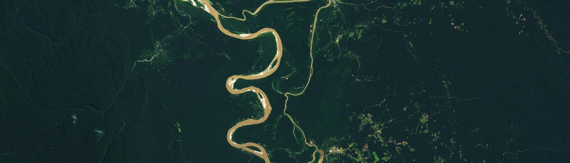 Satellitenaufnahme des südamerikanischen Regenwaldes. (Foto: dpa Bildfunk, MAGO / Cover-Images)