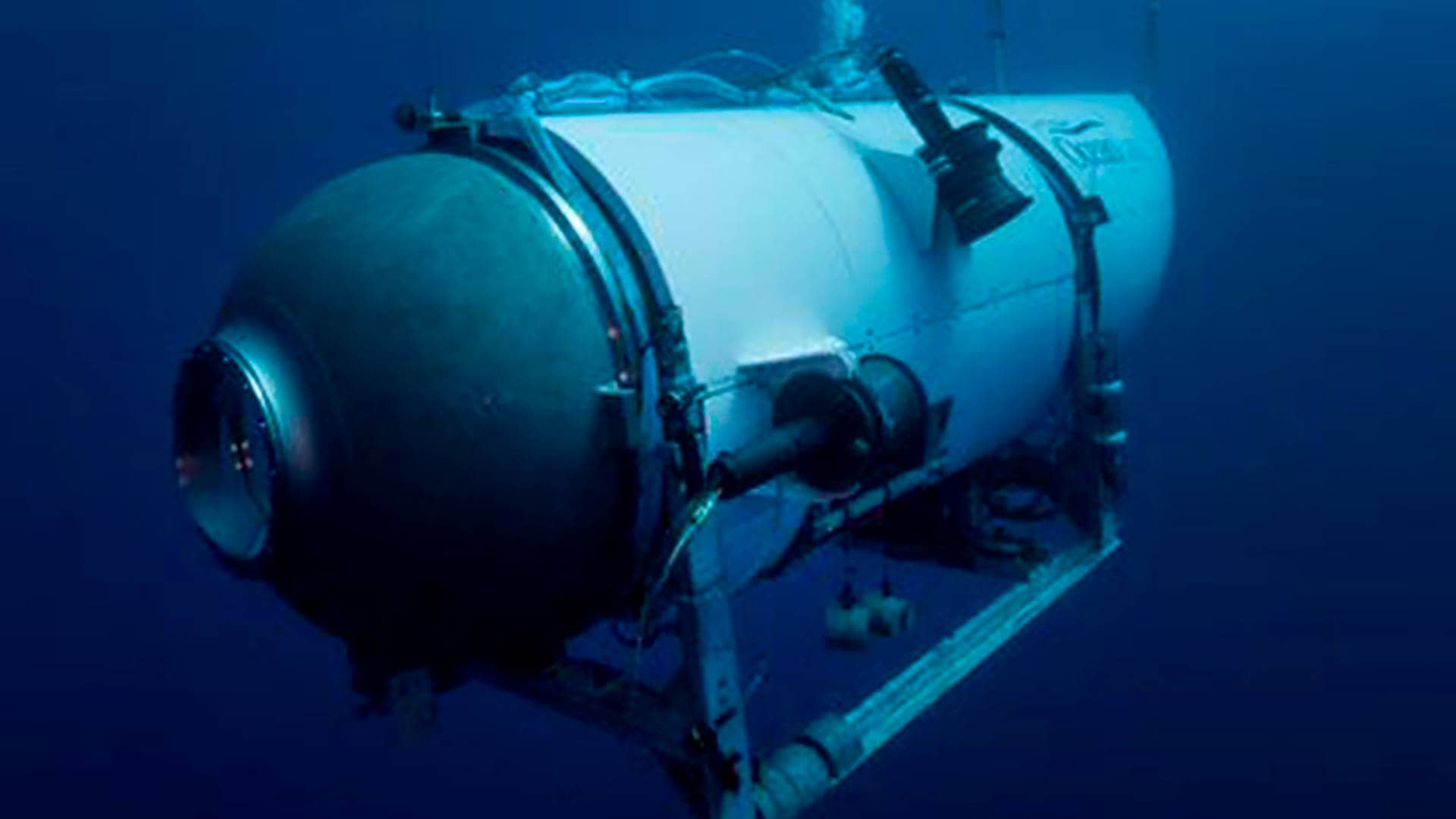 Dieses von „OceanGate Expeditions“ zur Verfügung gestellt Foto zeigt das „Titan“-U-Boot. Jetzt ist das Mini-U-Boot mit fünf Menschen darin verschwunden. (Foto: picture alliance/dpa/OceanGate Expeditions/AP | OceanGate Expeditions)