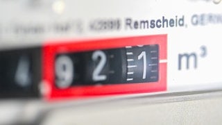 Ein Gaszähler für eine Gasheizung.