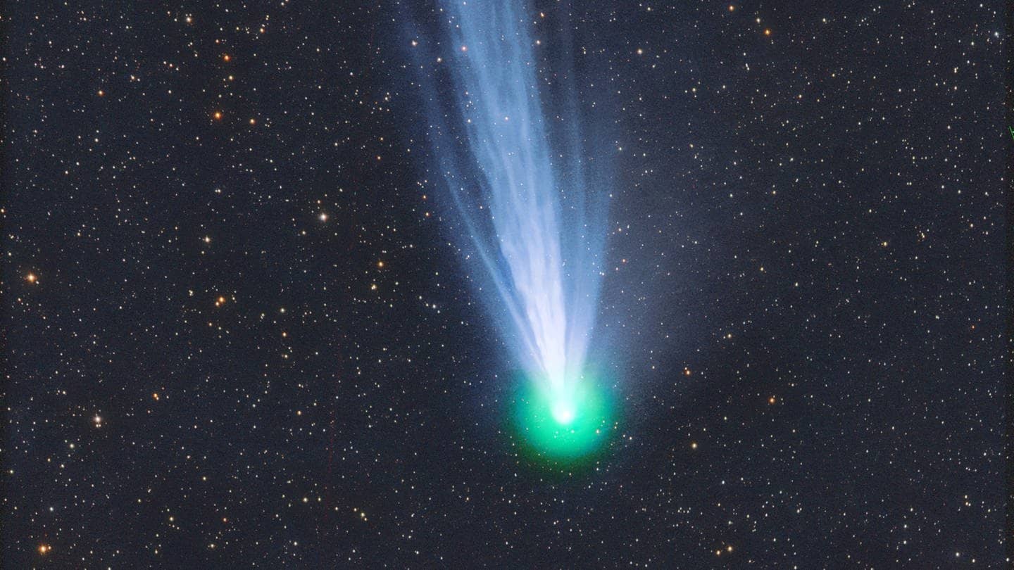 12PPons-Brooks ist ein seltener Komet, der nur etwa alle 71 Jahre zu sehen ist. Wo und wie ihr ihn heute in Deutschland sehen könnt, hier lesen! (Foto: dpa Bildfunk, picture alliance/dpa/AZM | Michael Jäger)