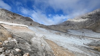 Blankeis am nördlichen Schneeferner.
