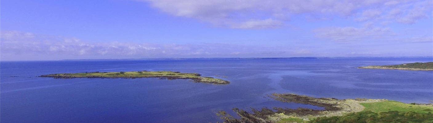 Barlocco Island aus der Vogelperspektive.  (Foto: Galbraith Group)
