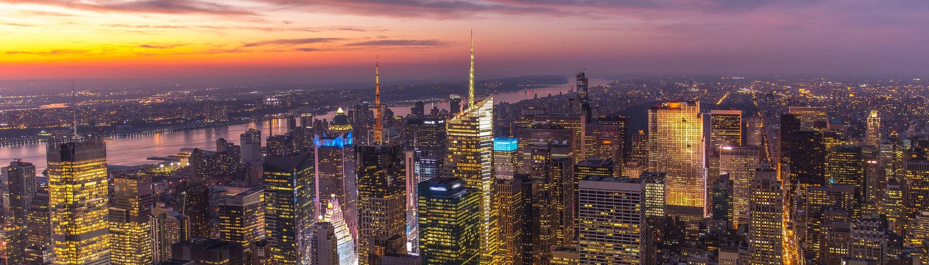 Manhattan (New York City) im Sonnenuntergang (Foto: IMAGO, IMAGO/Zoonar)