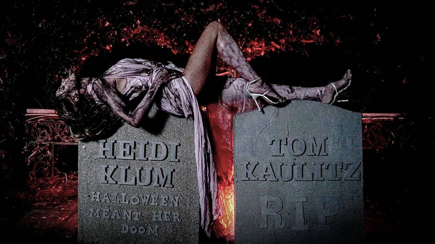 Das deutsche Fotomodel Heidi Klum, als Zombie verkleidet, in einem Video zu Halloween. (Foto: dpa Bildfunk, picture alliance/dpa/Full Picture | Saul Appelbaum/The Pioneers)