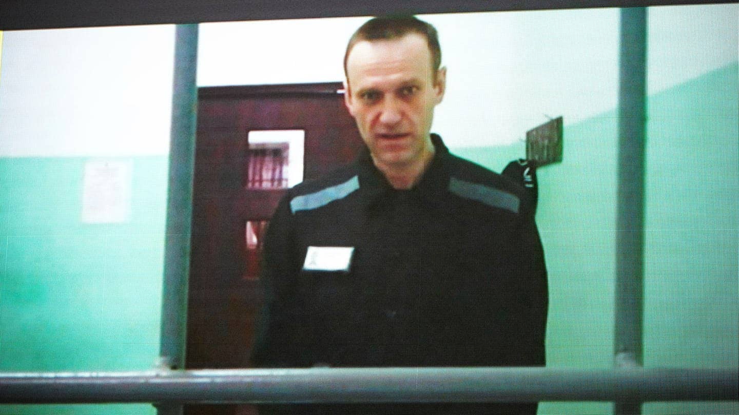 Alexej Nawalny bei einer Anhörung vor dem Obersten Gerichtshof