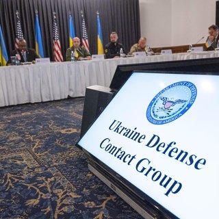 Verteidigungsminister zahlreicher NATO-Staaten kommen zum fünften Treffen der Ukraine-Kontaktgruppe auf dem US-Stützpunkt Ramstein zusammen. (Archivbild)
