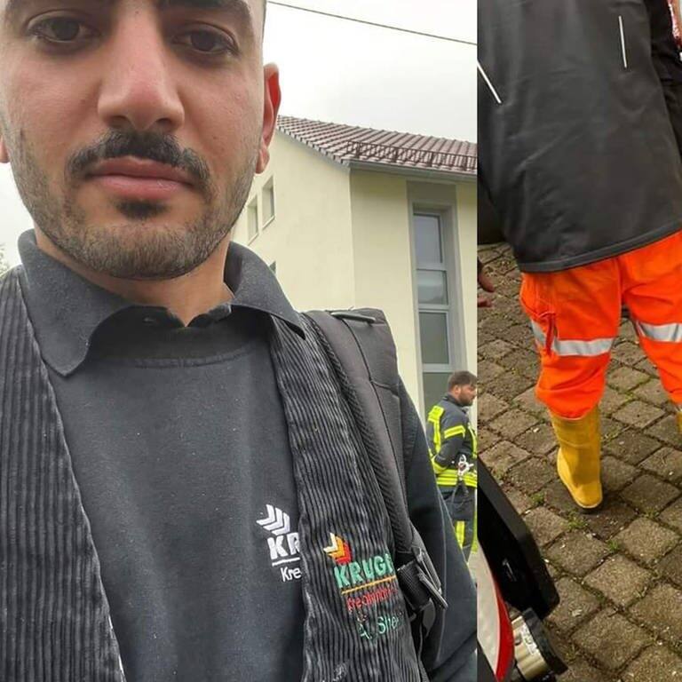 Wegen des Hochwassers ist es teilweise unmöglich, zur Arbeit zu kommen. Das hat auch Azubi Alav feststellen müssen. Deswegen beschließt er stattdessen der Feuerwehr zu helfen.