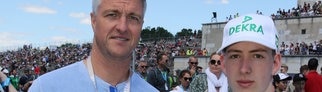 Ex-Rennfahrer Ralf Schumacher mit seinem Sohn David.