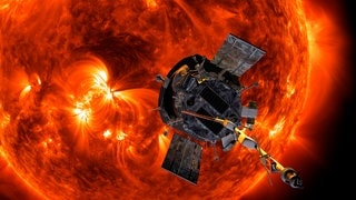 Eine Illustration von Parker Solar Probe, einer Sonde von NASA, die an Heiligabend die Sonne „berührt“. (Foto: IMAGO, ZUMA Press Wire) Eine Illustration von Parker Solar Probe, einer Sonde von NASA, die an Heiligabend die Sonne „berührt“.