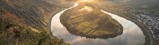 Die Moselschleife bei Bremm in Rheinland-Pfalz