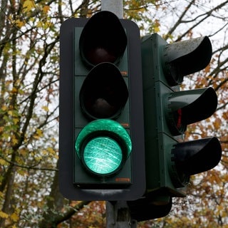 Grüne Ampel.